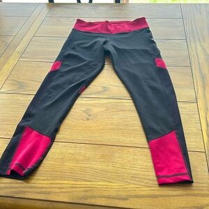 Women’s adidas Climalite red and black leggings size Small
